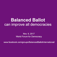 Picture of Método de voto - Voto Negativo - Balanced Ballot presentation 