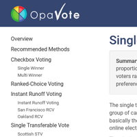 Picture of Voto Únivo Transferível - Single Transferable Vote