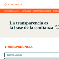 Picture of Transparência no partido espanhol Ciudadanos