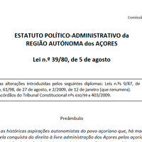 Picture of Estatuto Político-Administratico da Região Autónoma dos Açores